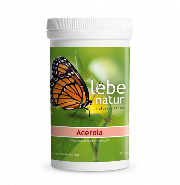 Acerola pur 180 KPS à 570 mg lebe natur®