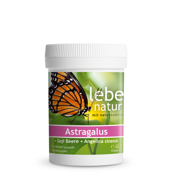 Astragalus + Goji Beere + Angelica sinensis 90 KPS à 480 mg lebe natur®