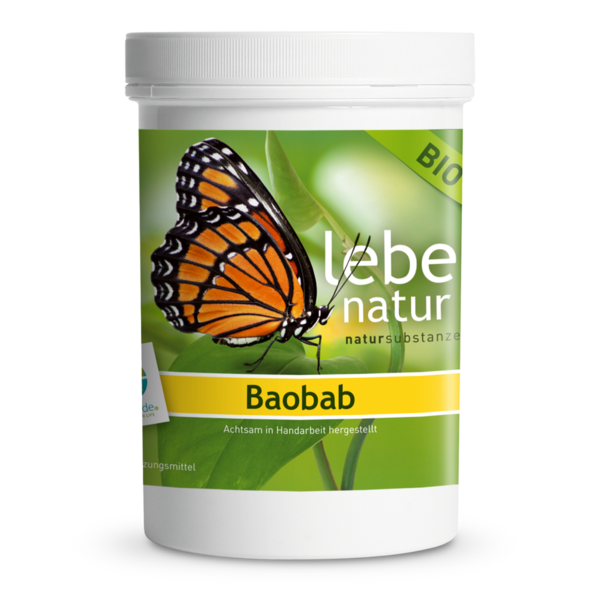 Baobab Pulver 270 Gramm Pulver AT-BIO-301 lebe natur®