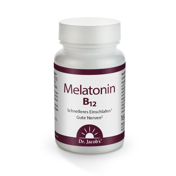 Melatonin B12 vegan 60 Tabl. Dr. Jacobs Medical
